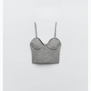 NWT Zara Knit Corset Top